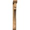 Ekena Millwork Merced Slat Smooth Bracket w/ Offset Brace, Western Red Cedar, 5 1/2"W x 46"D x 46"H BKT0604X46X46MRC06SWR - alternate 3